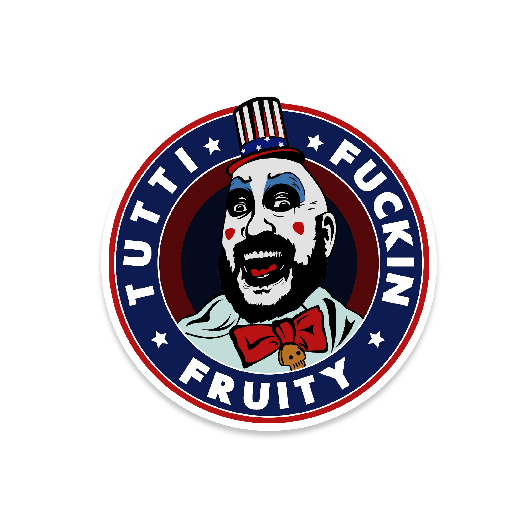 NEO Tactical Gear Tutti Fuckin Fruity Captain Spaulding House of 1,000 Corpses Devil's Reject Vinyl Decal Made in The USA (1)