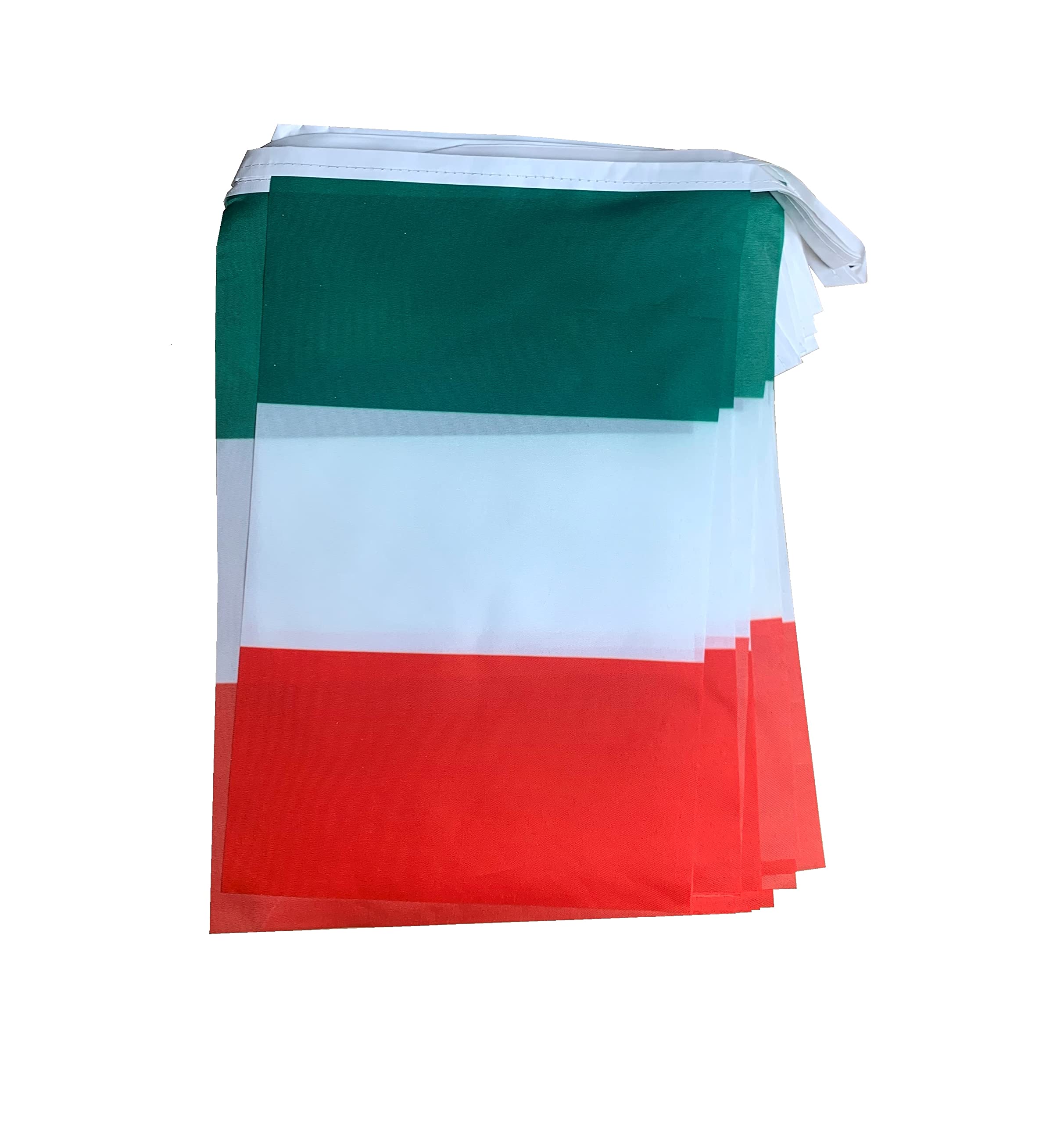 Italy Rectangle Bunting 10m Long 24 Large Fabric Flags Rugby Football Party Decoration