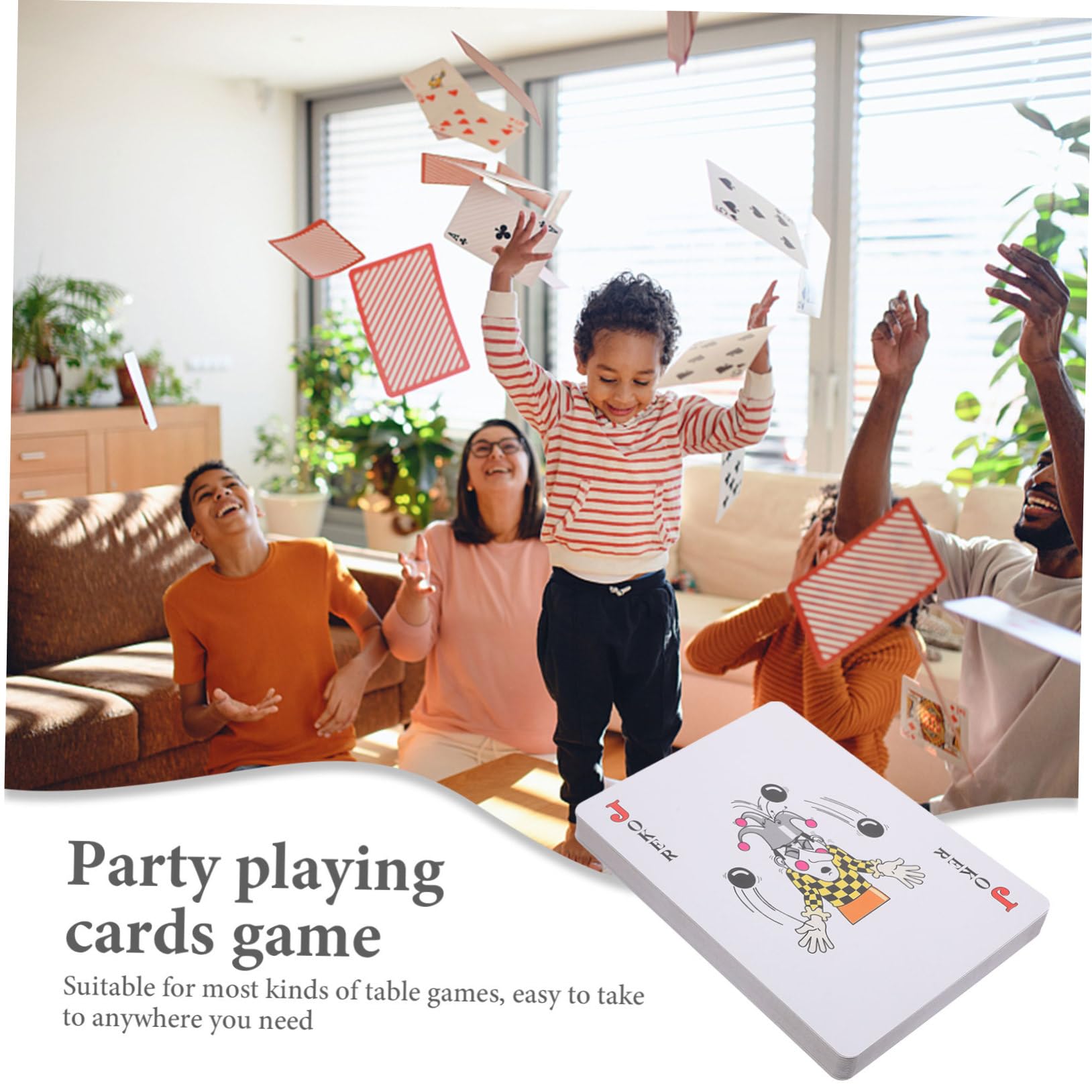 1set Carte Da Gioco Oversize Per Feste Carte Da Poker Giganti Per Giochi Di Società e Divertimento Familiare e Conservare