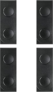 TEGE Leather Belt Keepers, Double Snap Belt Keepers for 2¼" Wide Belt, Duty Gear Keepers Belt Buckle for Police Military Equipment Accessories Outdoor Sports Belt Fixing(Set of 4) - TEGE