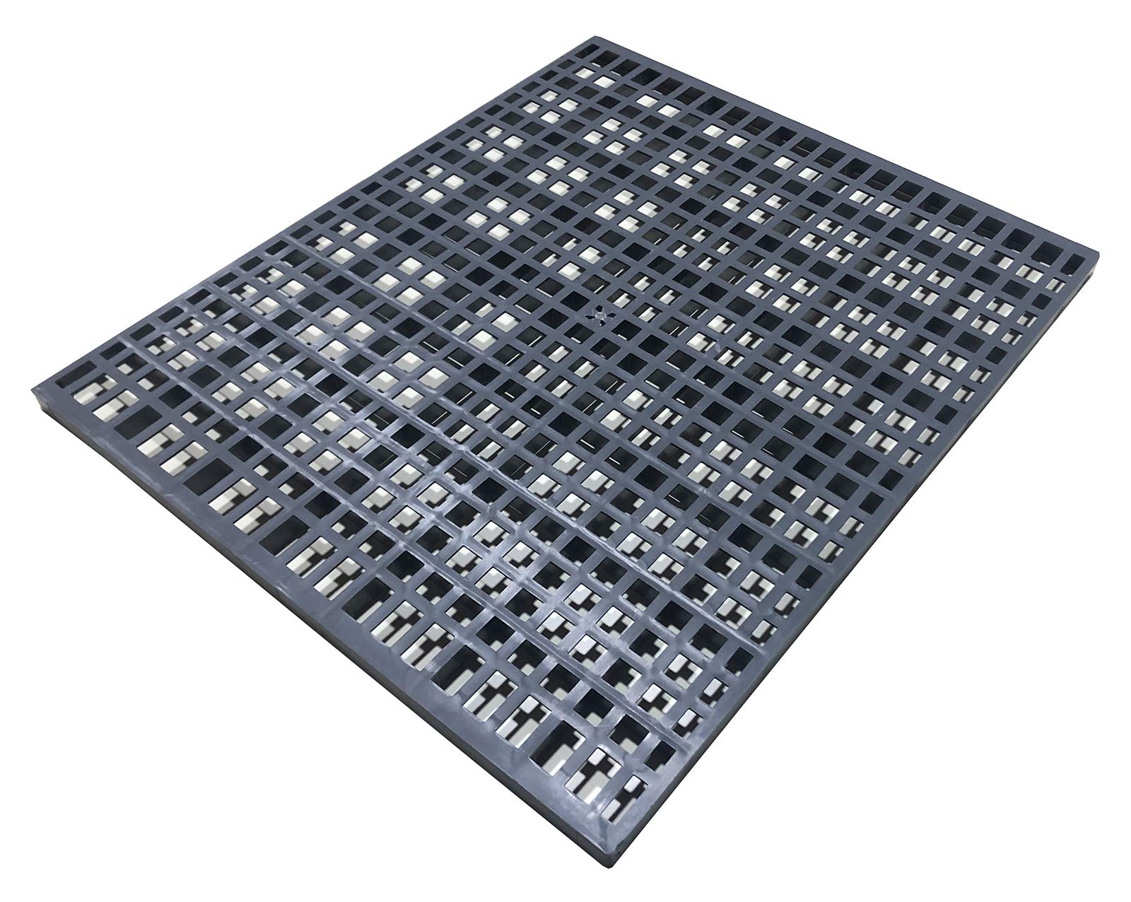 Conigli Fondo Posatoio Monoblocco in PVC per Gabbie Conigliere. Kit da 2 Pezzi. Omaggio Guanti da Lavoro in NBR. Cm 45,6 x 54,3 x H 1,9