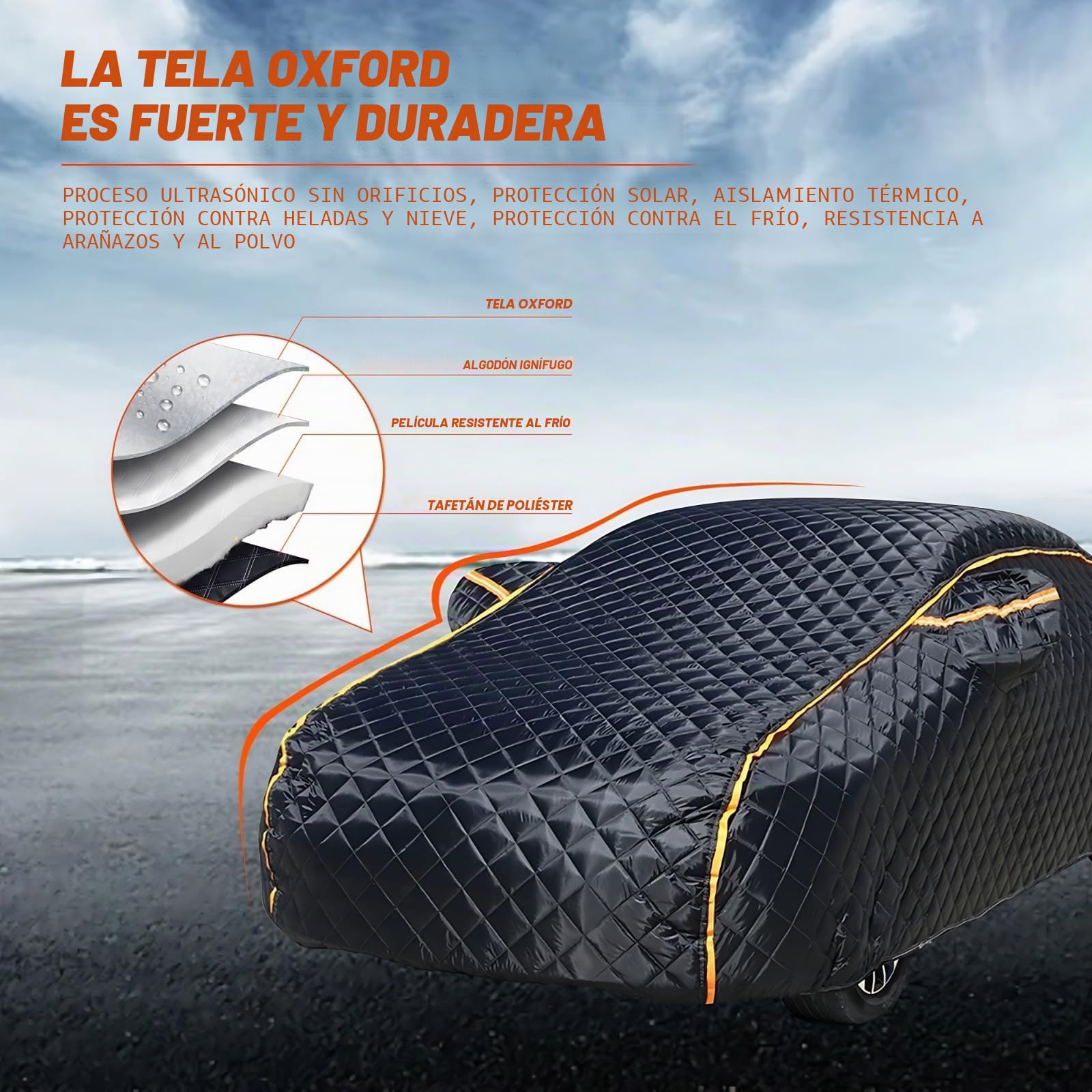 Funda Coche Antigranizo para Mercedes-Benz GLC Coupe SUV(2016-2019) Cubre Coche Exterior Anti-Ultravioleta,Impermeable,Sol,Lluvia,Polvo FY13