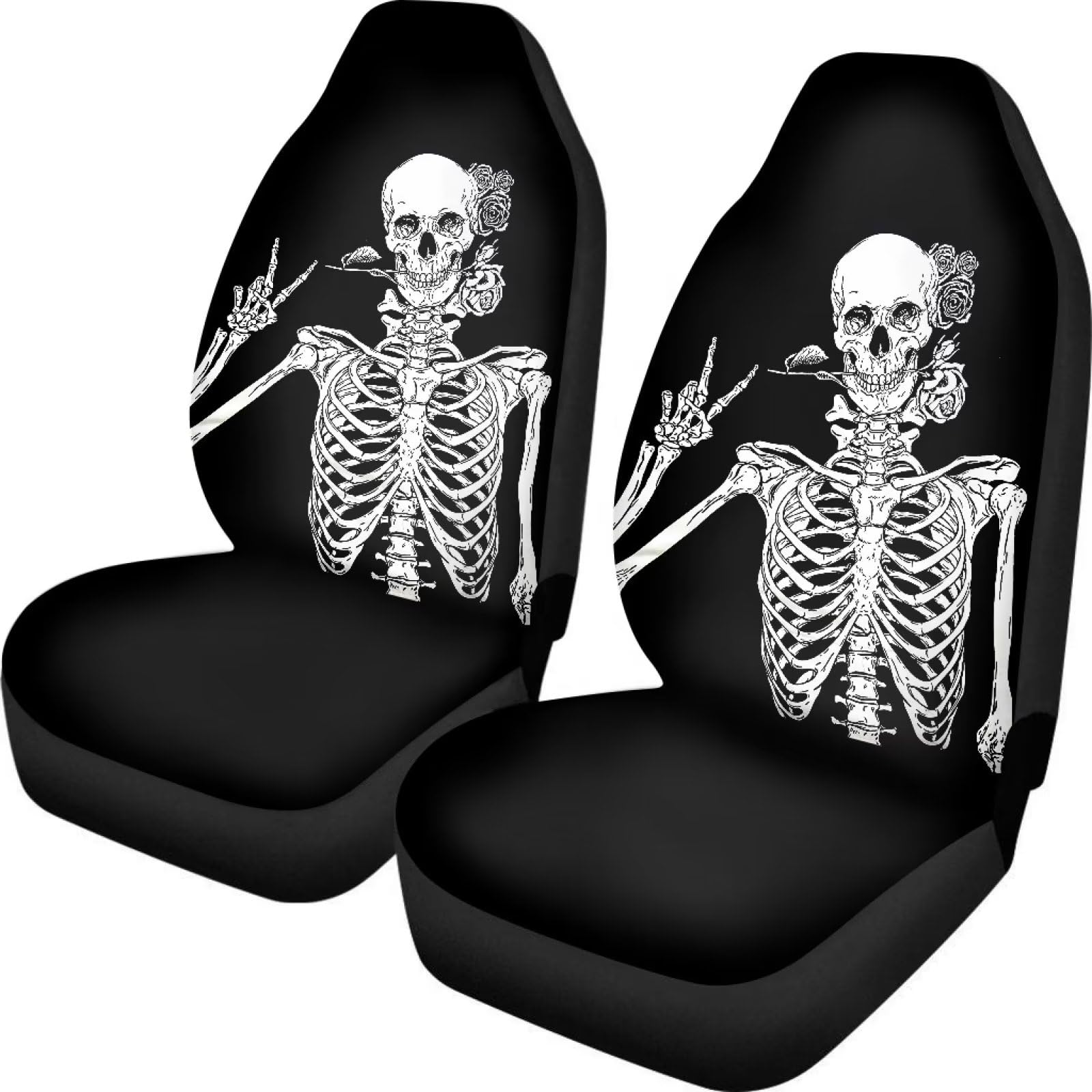 Showudesigns Universal Car Seat Cover Full Set Flower Bee Print Front Seat Covers 2 pc Protector Car Mat Covers, Fit Most Vehicle, Cars, Sedan, Truck, SUV, Van Yellow — view 39