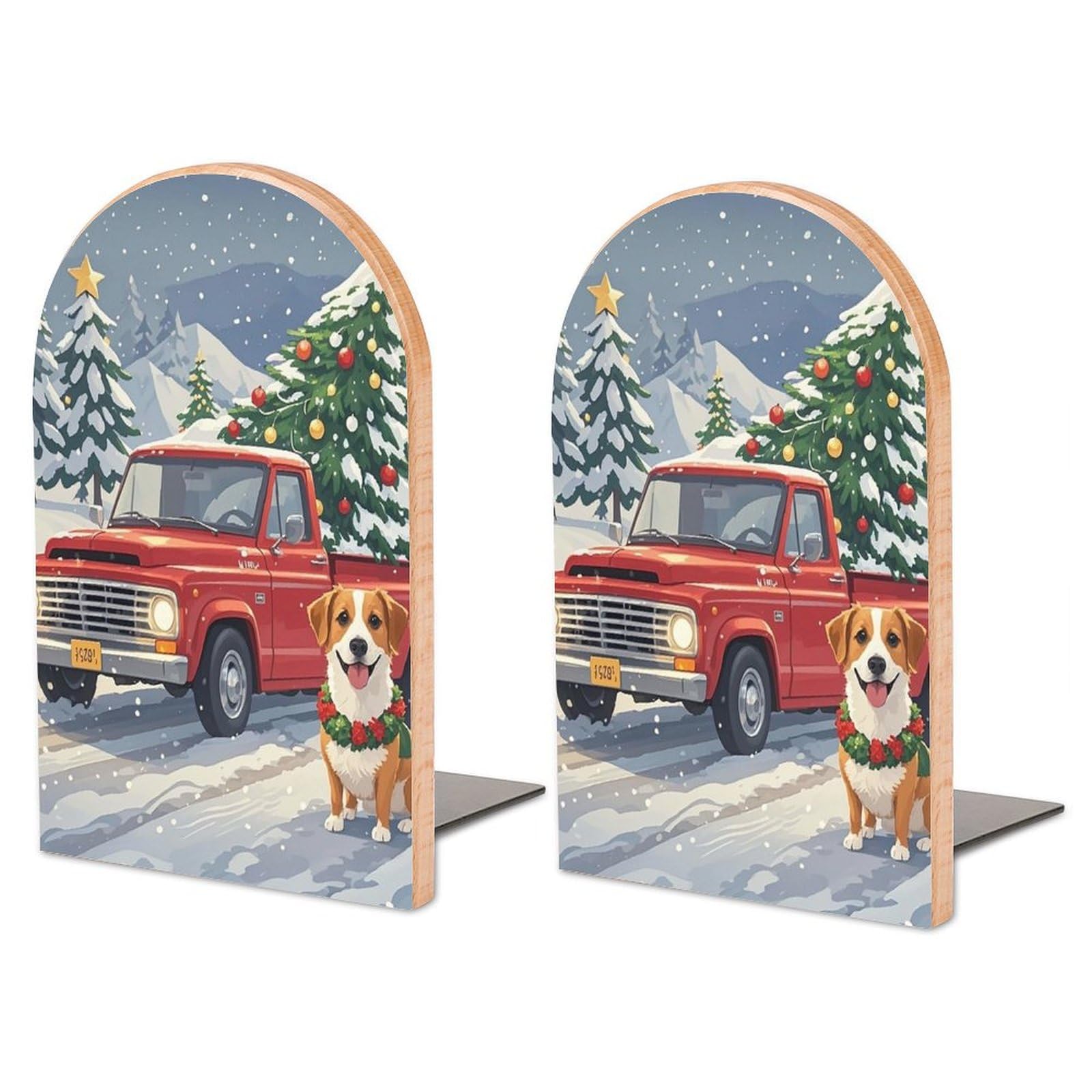 Serre-livres réglables en hêtre pour organiser votre bureau à Noël