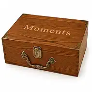 Keepsake Box - Elegant Memory Storage Box for Photos, Letters & Personal Treasures - Decorative Home Decor & Meaningful Gift