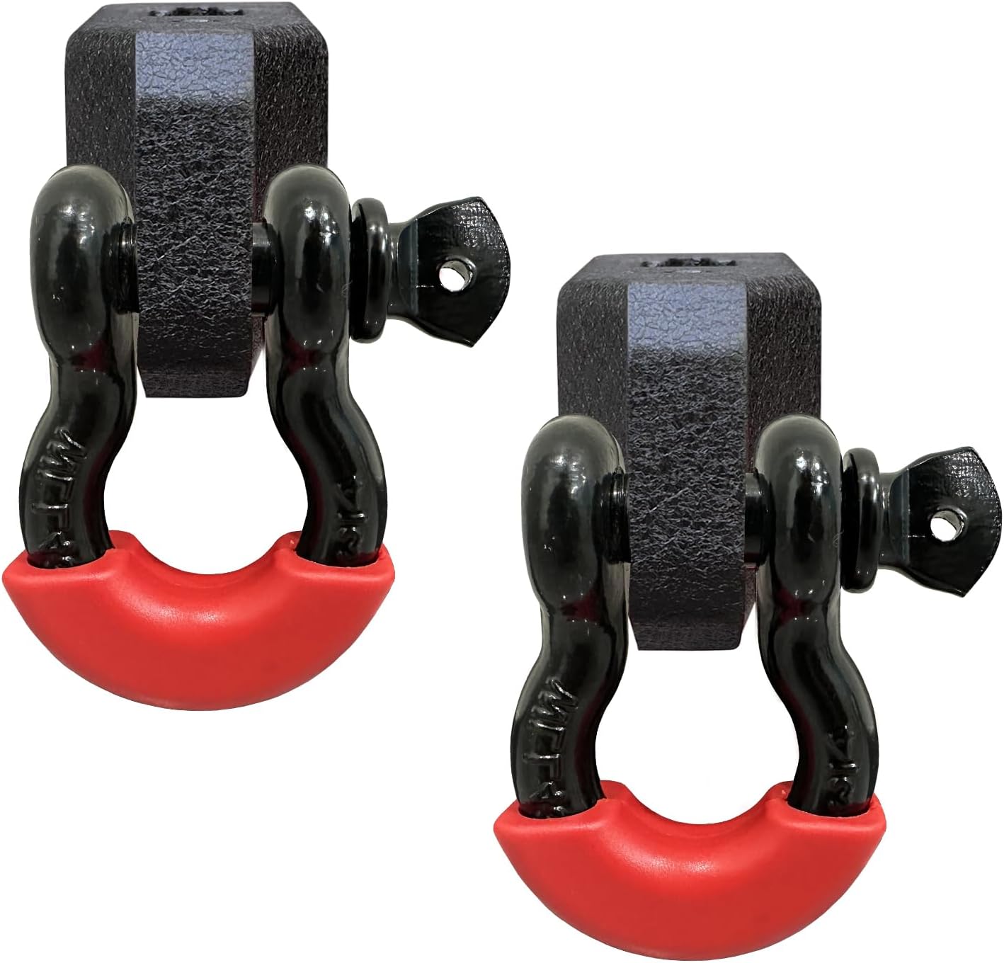 Front Tow Hook Mount Bracket and D-Ring Compatible with 2019 2020 2021 2022 Ford Ranger D-Ring Shackle Bracket Demon Hook Bracket Replacement