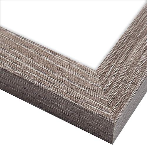 Vista 68 de Frametory, Marco de fotos triple de 4 x 6 pulgadas, marco de fotos con bisagras, tres marcos plegables para escritorio, marco de vidrio vertical Gris