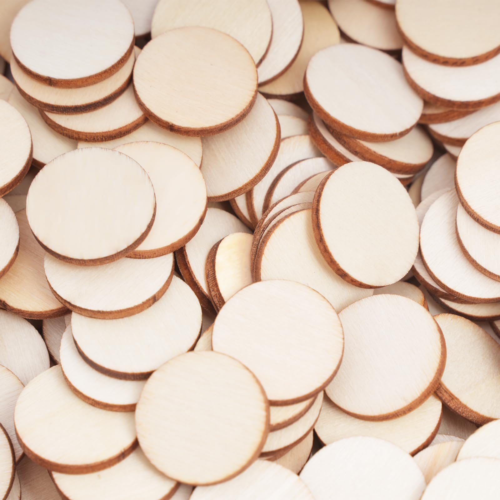 400 stuks houten schijven, natuurlijke houten schijven voor