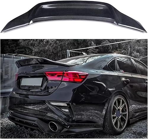 Miniatura 3 de Tapa trasera del maletero de cola de pato compatible con Kia K3 Cerato Forte Sport GT 2019 2020 2021 Accesorios de ajuste de fibra de carbono (color
