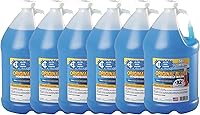 Elite Tool Center 6-Pack Splash Original Blue Windshield Washer Fluid +32°F Protection 1 Gallon Jugs