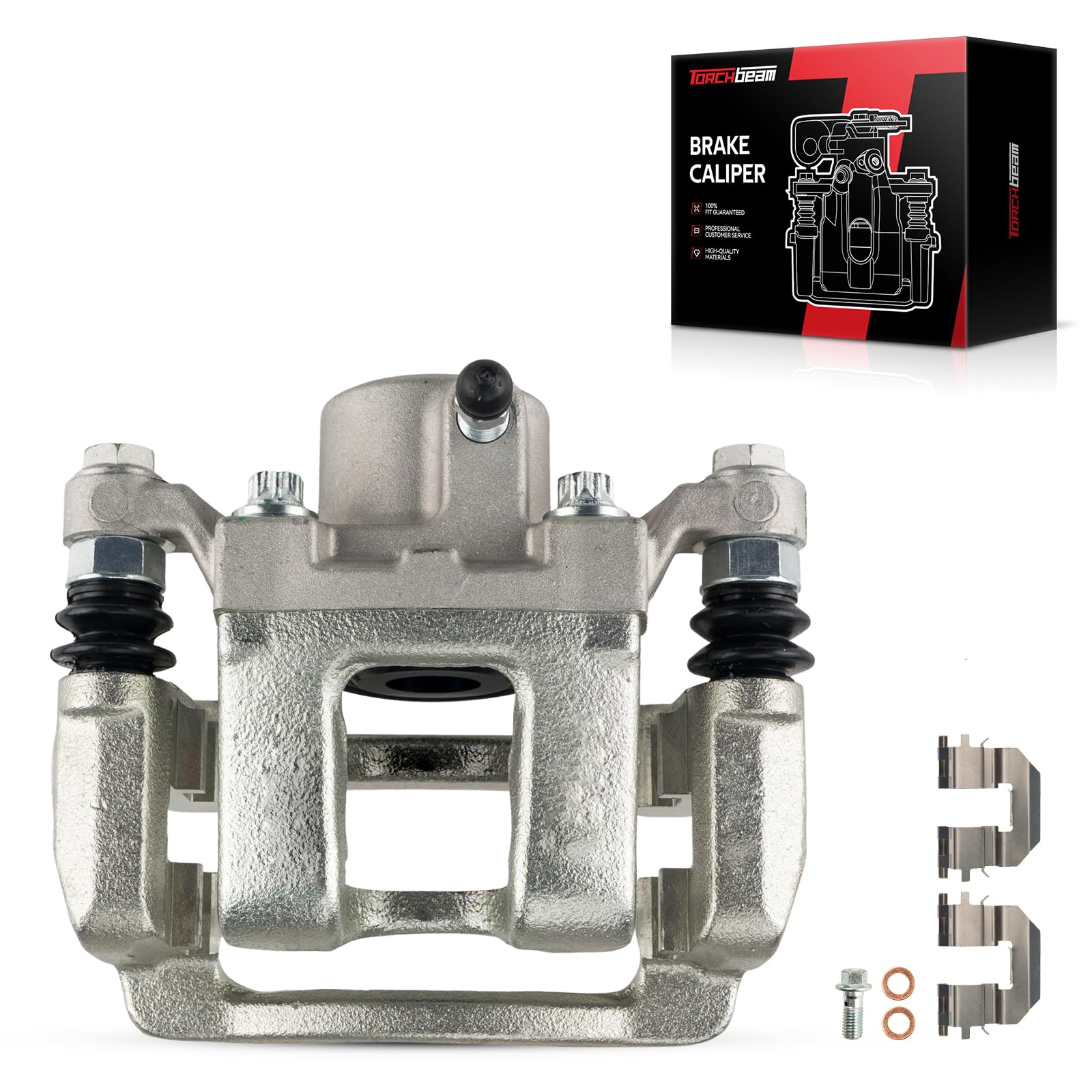 Torchbeam Rear Right Passenger Side Brake Caliper for Hyundai Kia for 2011-2014 Sonata, 2011-2014 Optima 2.4, 2015 Optima, 2015 Sonata, Disc Brake Caliper Assembly with Bracket Replace #19B6456