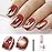Double Rhythm 15ML Ice Glass Cat Eye Gel Polish with Magnet Holographic Glitter Shimmer Translucent Sheer Color Salon Soak Off Magnetic Nail at Home (Brown Tan-MC1125)