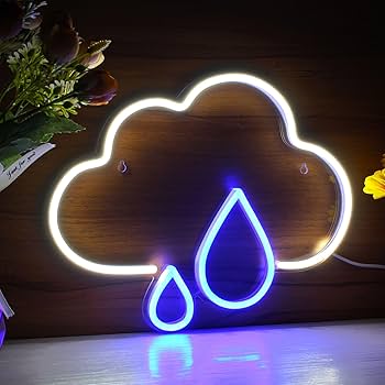 Amazon.co.jp: ADVPRO 雲と雨滴 フレックス シリコン LED ネオンサイン