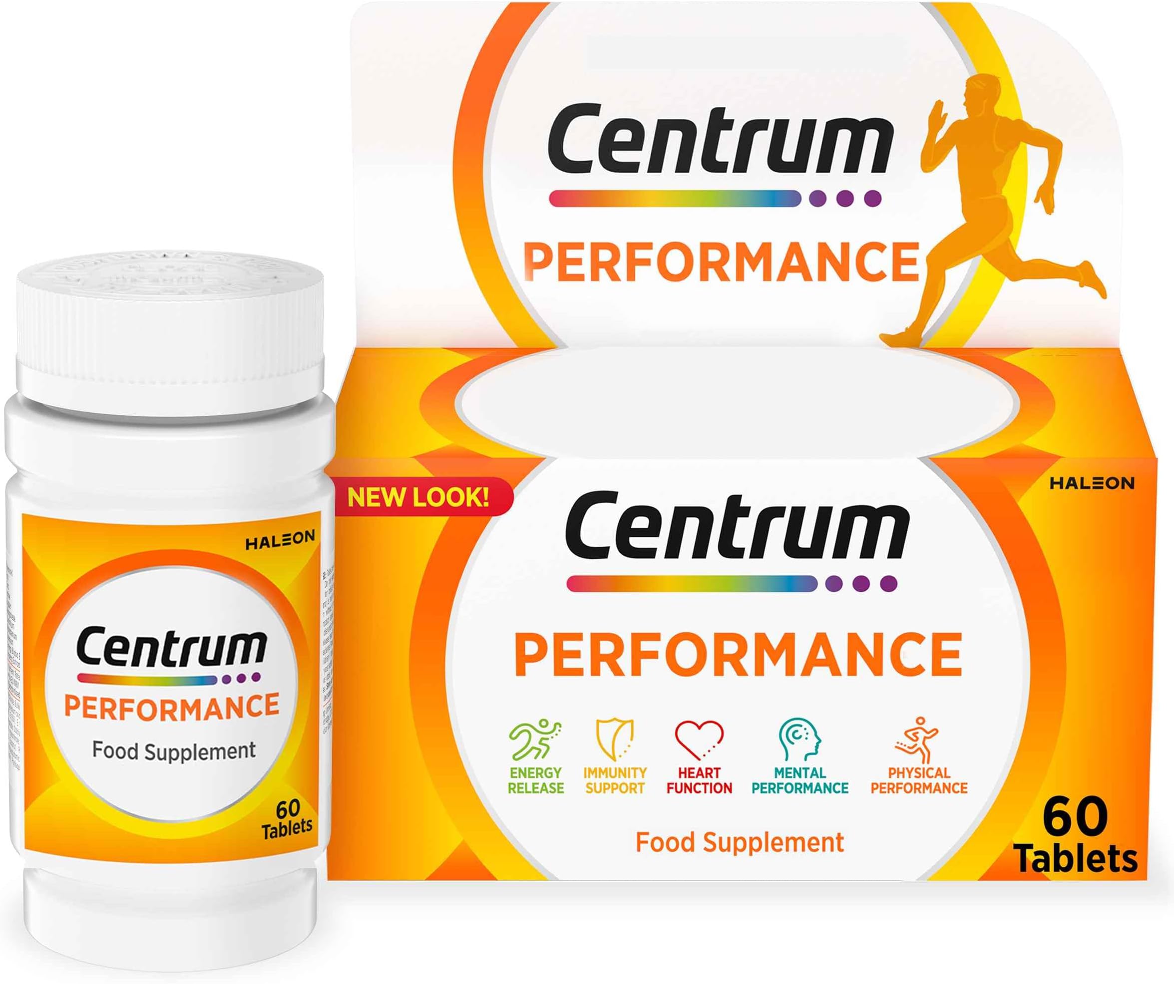 Performance Tablets Multivitamin & Mineral Supplements, 21 essential nutrients, including vitamin C, D, and Iron, 60 ct