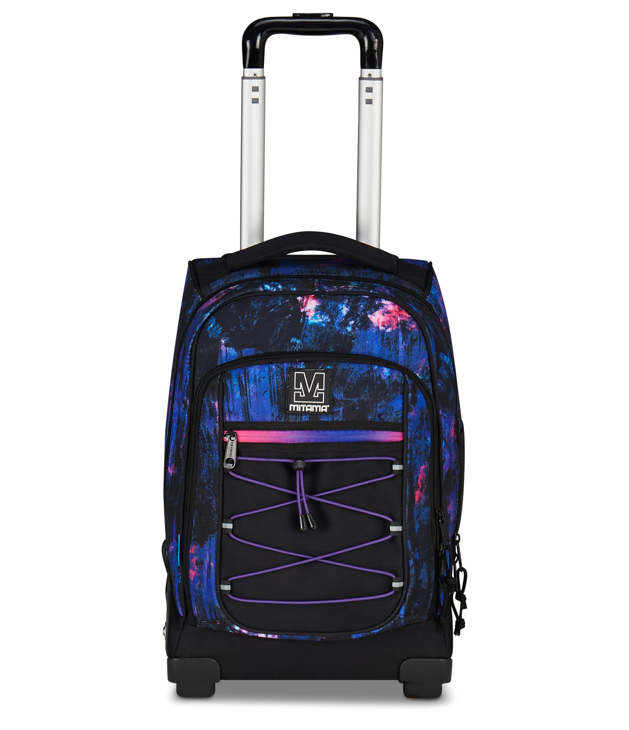 Mitama Trolley Scuola Dr.Trolley #BDBF PURPLE BLUSH, Viola, Zaino Doppio Scomparto, Spallacci a Scomparsa, Trolley Scuola Media e Superiore, Bagaglio a Mano, Ragazza