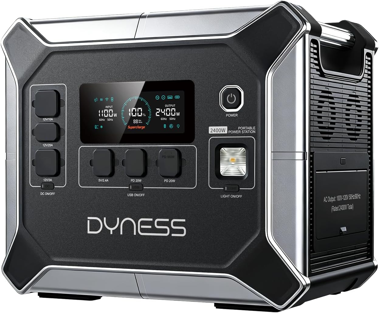 Portable Power Station 300W, 256Wh Solar Generator with 110V Pure Sine Wave AC Outlet, LiFePO4 Battery for Camping, Home Backup, RV, CPAP, Outdoor Emergency (Solar Panel Optional)