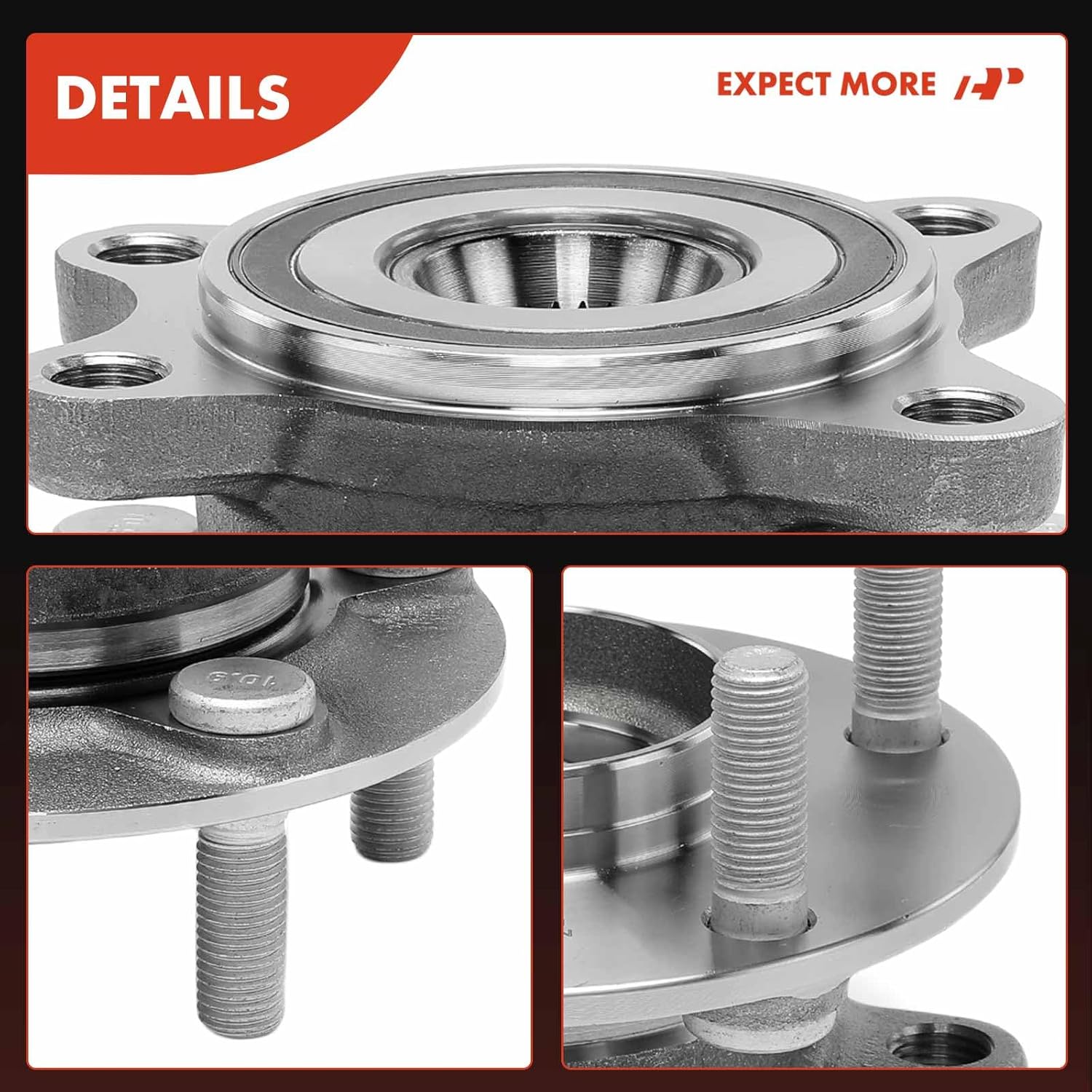A-Premium 2 x Front Wheel Bearing and Hub Assembly with 5-Lug Compatible with Mazda 3 2019 2020 2021 2022 - Image 8