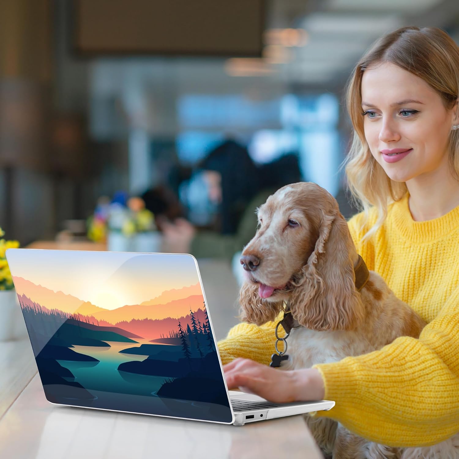 Batianda Case for 13-inch Microsoft Surface Laptop Copilot+ PC 2025 (Latest Model 2095), Artistic Patterns Ultra-Slim Lightweight Scratch-Resistant Hard Shell with Professional Protection, Dawn