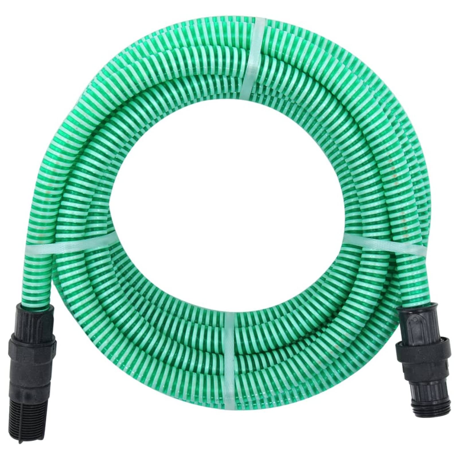 Wąż ssący z przyłączami PCW zielony 1" 10 m PVC wąż ssący zestaw ssący 1 cal przyłącze gwintowane