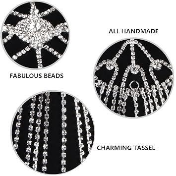 1920s Accessories for Women Roaring 20s Gatsby Headpiece Flapper Headband Rhinestone Wedding Hair Pieces for Brides Silver