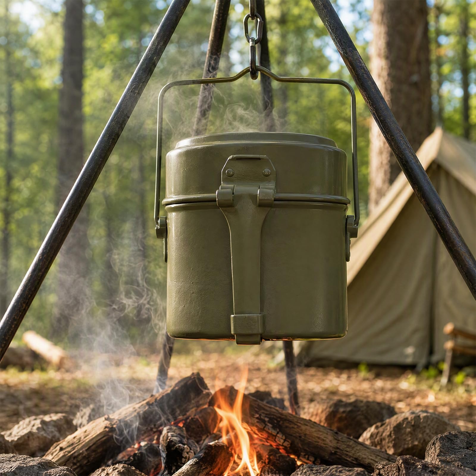 Juego de Lata de Aluminio para Picnic al Aire Libre 1800ML