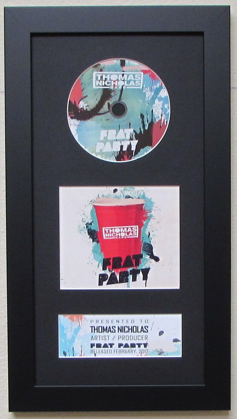 Black Mat CD Frames with Black Moulding - Holds Disc, Booklet and Ticket; Ideal for Autographed CDs