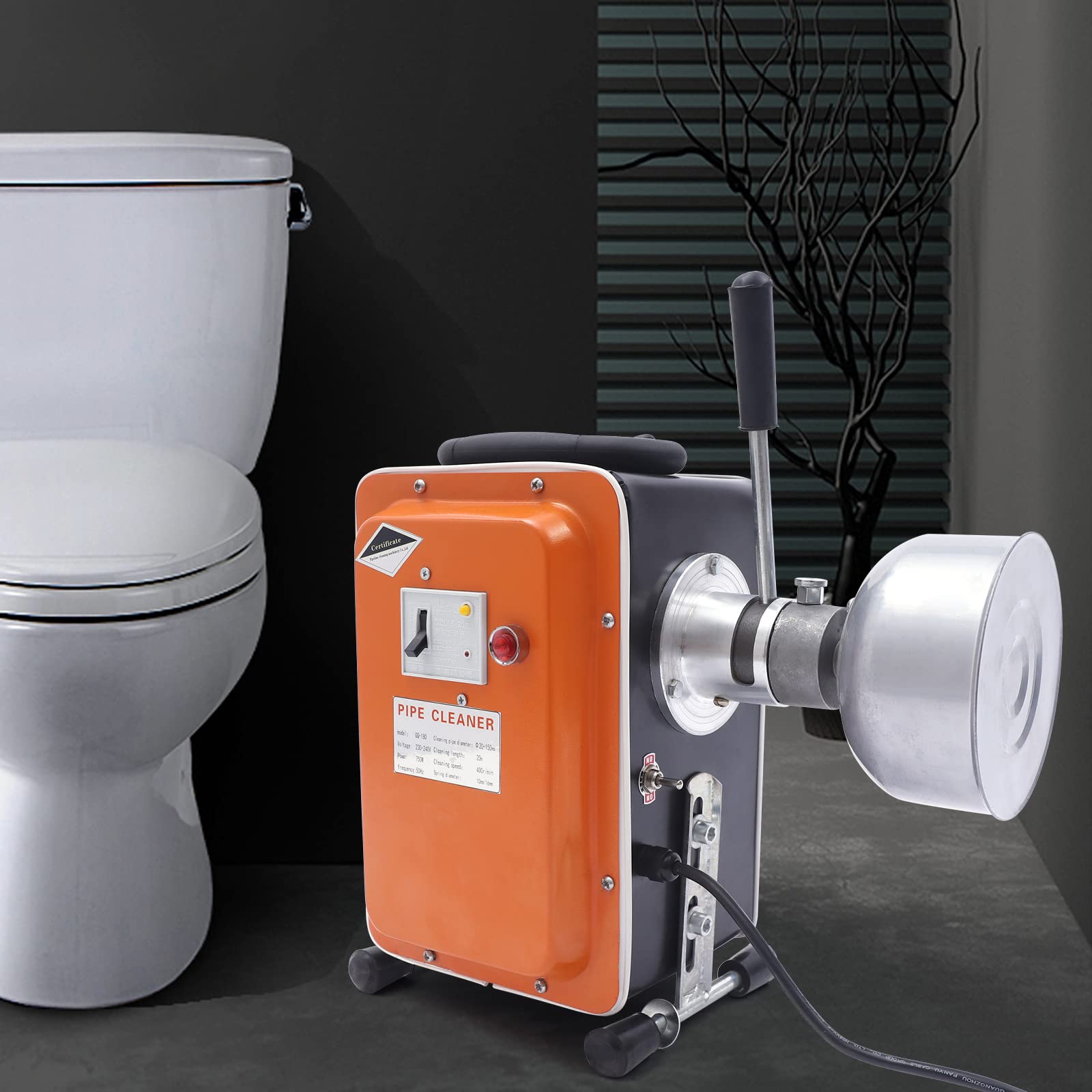 Limpiador Desatascador Eléctrico Tubería 750W Máquina Hurón Desatascado ejes taladro Limpieza 20-110Mm Lavabo