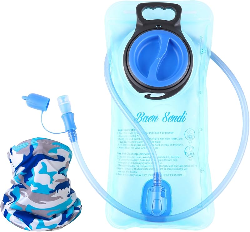 2 Pack Hydration Bladder 2 Liter/70 oz - 1.5L 2.5L 3L Water Bladder - BPA Free Hydration Pack Replacement - BPA Free Hydration Pack Replacement