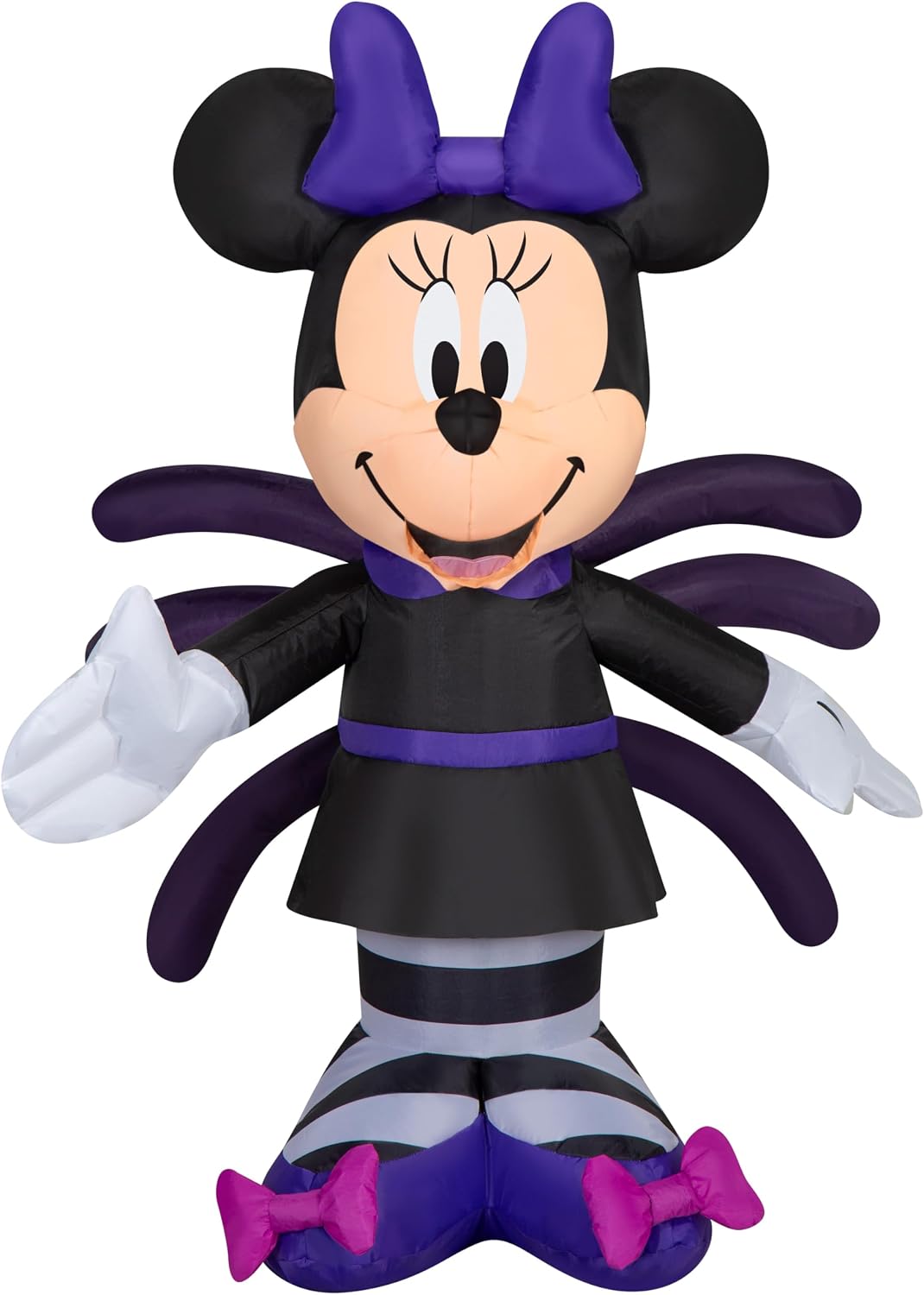 Gemmy Minnie Mouse Halloween Inflatable, 3.5 Ft Tall Lighted Monster Yard Decoration, Disney Outdoor Decor with Stakes and Tethers