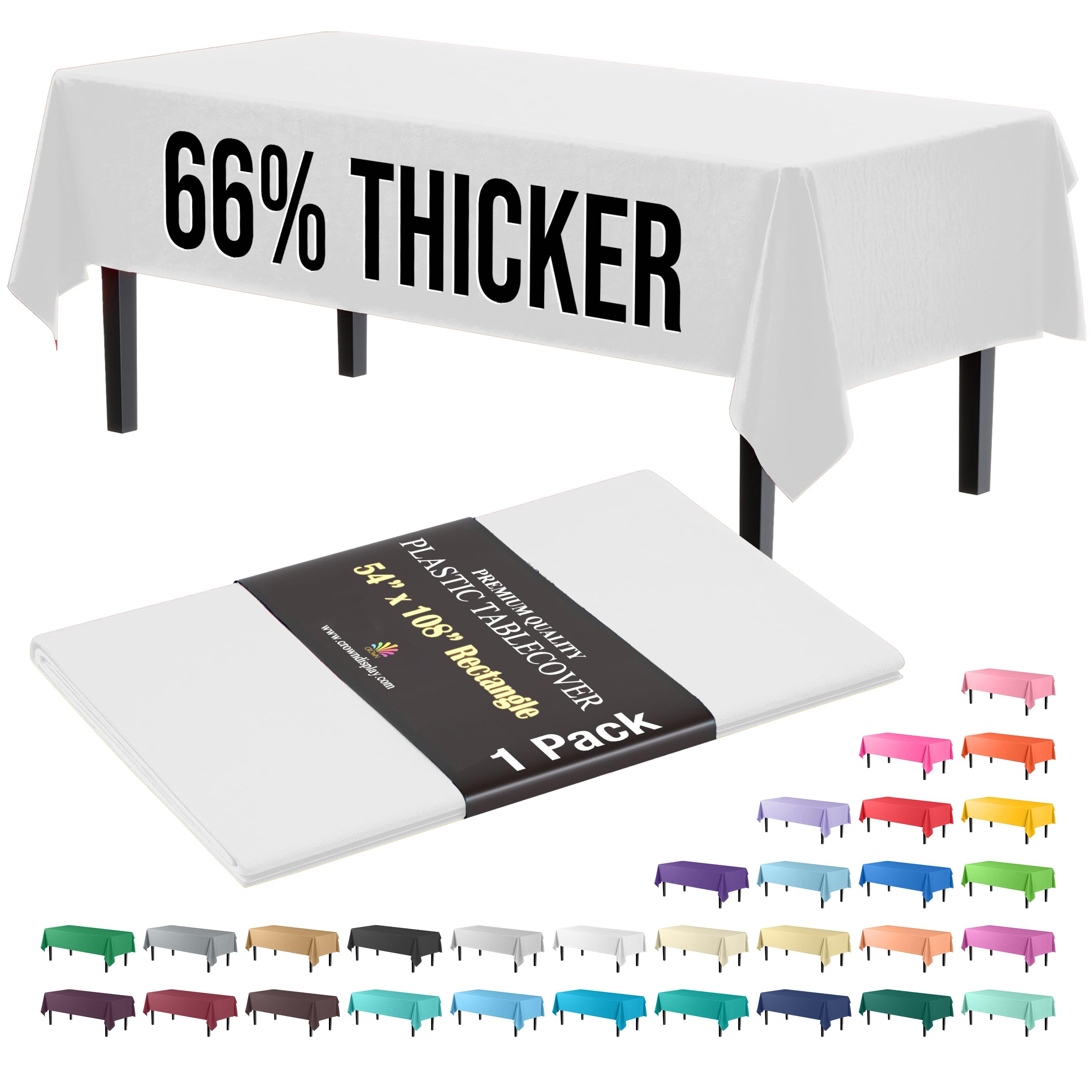 Photo 1 of *Premium* White table cover 54 x 108