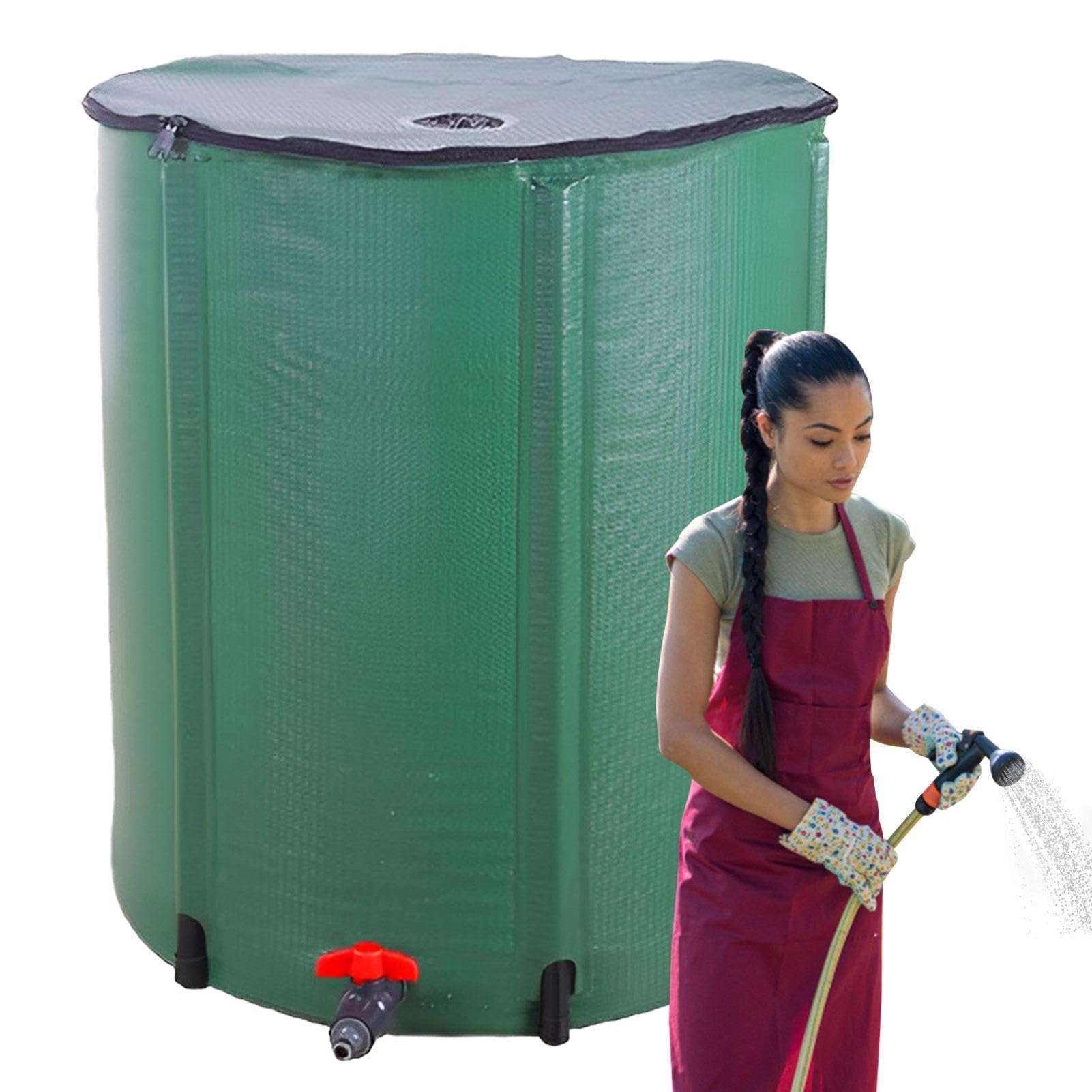 Barril de lluvia de jardín, barril colector de agua de lluvia portátil, innovador barril de recolección de agua de lluvia, barril de lluvia conveniente de lavado, barril de agua con cremallera, | innovador barril de recolección de agua de lluvia, barril d