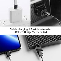Vista 27 de USB to USB C Adapter,USBA to USBC Adapter,Type C Female to USB A Male Adaptor,USB-A Adapters,USBC Converter for iPhone 16 15 Multi