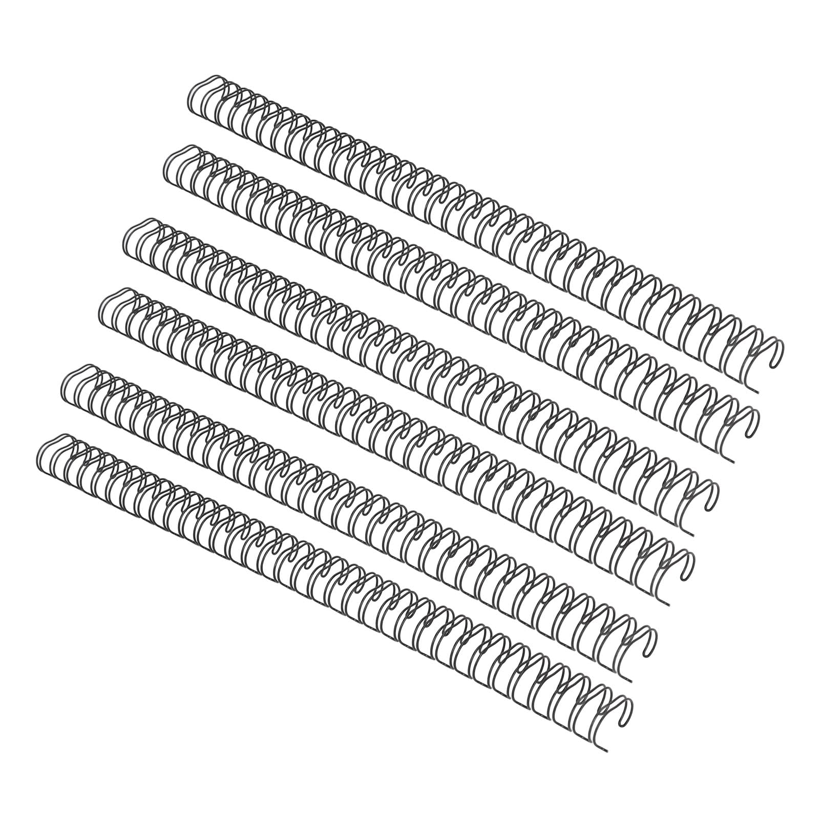 Bindelinien, Doppelschleifen-Drahtbinderücken, 50-teiliges Set, 180 Blatt Kapazität für Dokumente und Berichte (BLACK)