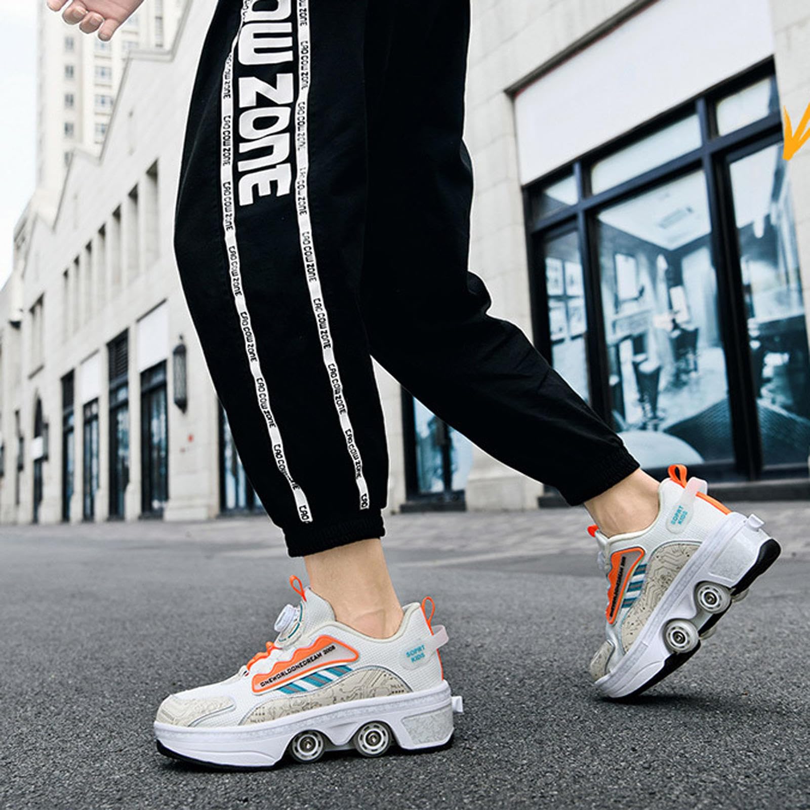 Roller Skate Shoes Rollschuhe Schuhe Mit Rollen Skateboardschuhe,Inline-Skate, verstellbar Damen Schuhe mit Rollen,39
