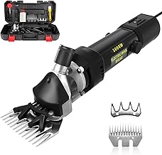 1000W Electric Sheep Sheep Shears Electric Shears with 6 Adjustable Speeds, Electric Shear with Carrying Case, Electric Shear for Sheep Sheep Goats Farm Animals
