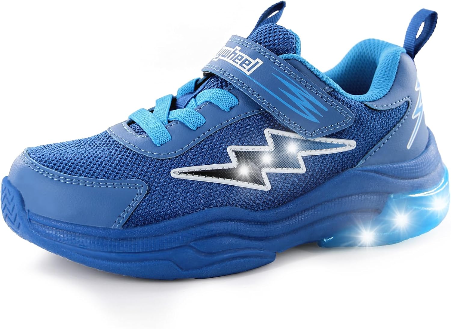 SKYWHEEL Kids Sneakers for Boys Light Up Shoes with Switch Tennis Running Athletic Shoes Toddler Size 10 to Big Kids Size 5 - Image 7