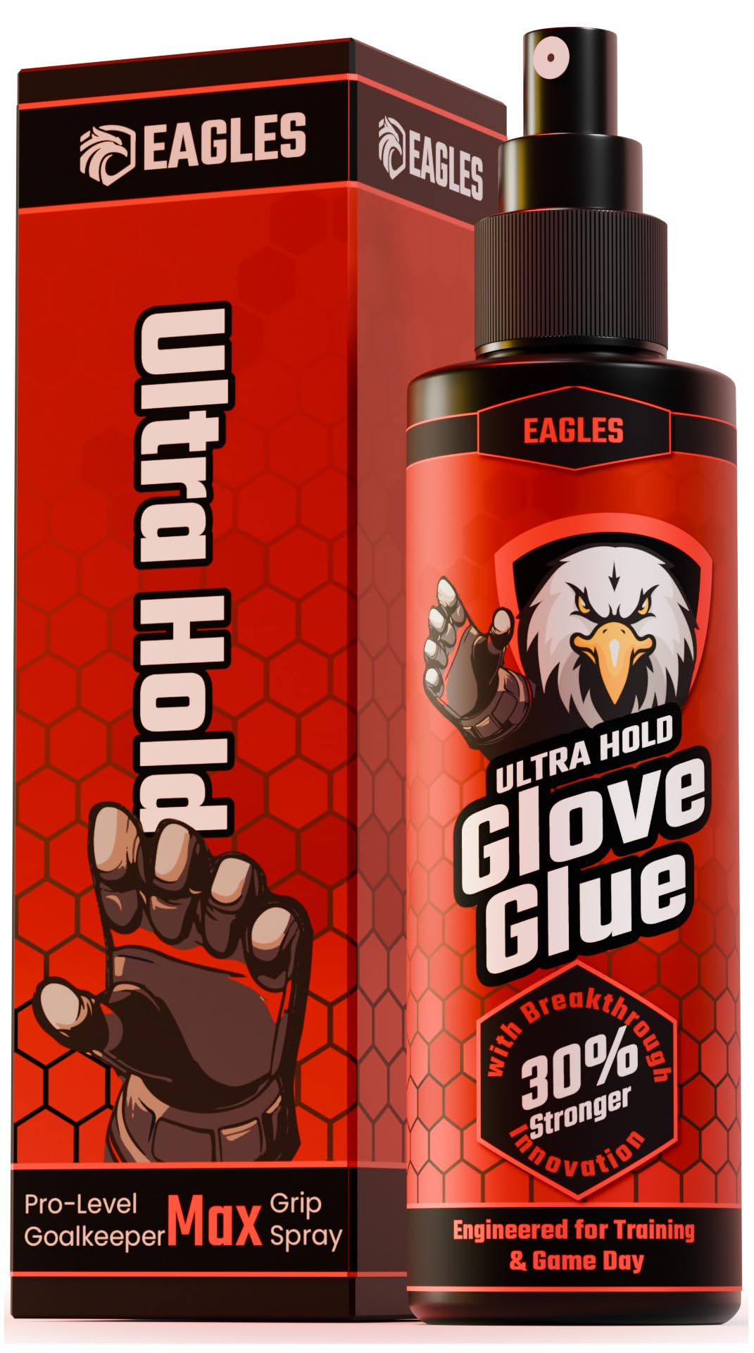 EAGLES Football Glove Grip Spray, Restores Stickiness to Your Gloves - Goalkeeper Glove Grip Spray - Goalie Accessories Boosts Stickiness and