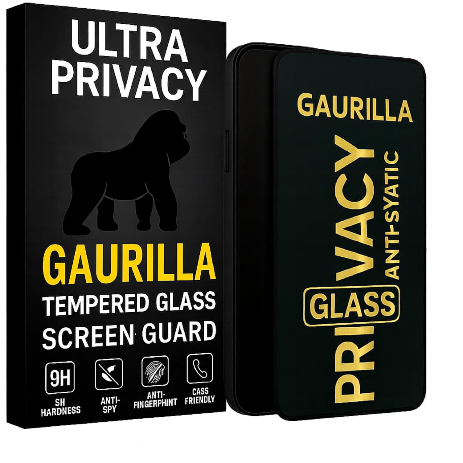 GAURILLA Ultra Privacy Tempered Glass for Samsung m11 - Image 1
