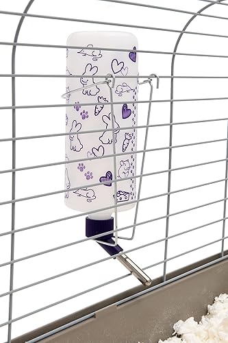 Miniatura 7 de Lixit Botellas de agua resistentes a la intemperie de 32 onzas con soporte resistente para conejos y hurones