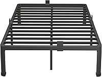 Vista 9 de MAF 12 Inch Full Size Metal Platform Bed Frame with Round Corner Legs, Mattress Slide Stopper, 3000 LBS Heavy Duty Steel Slats Support, No Box