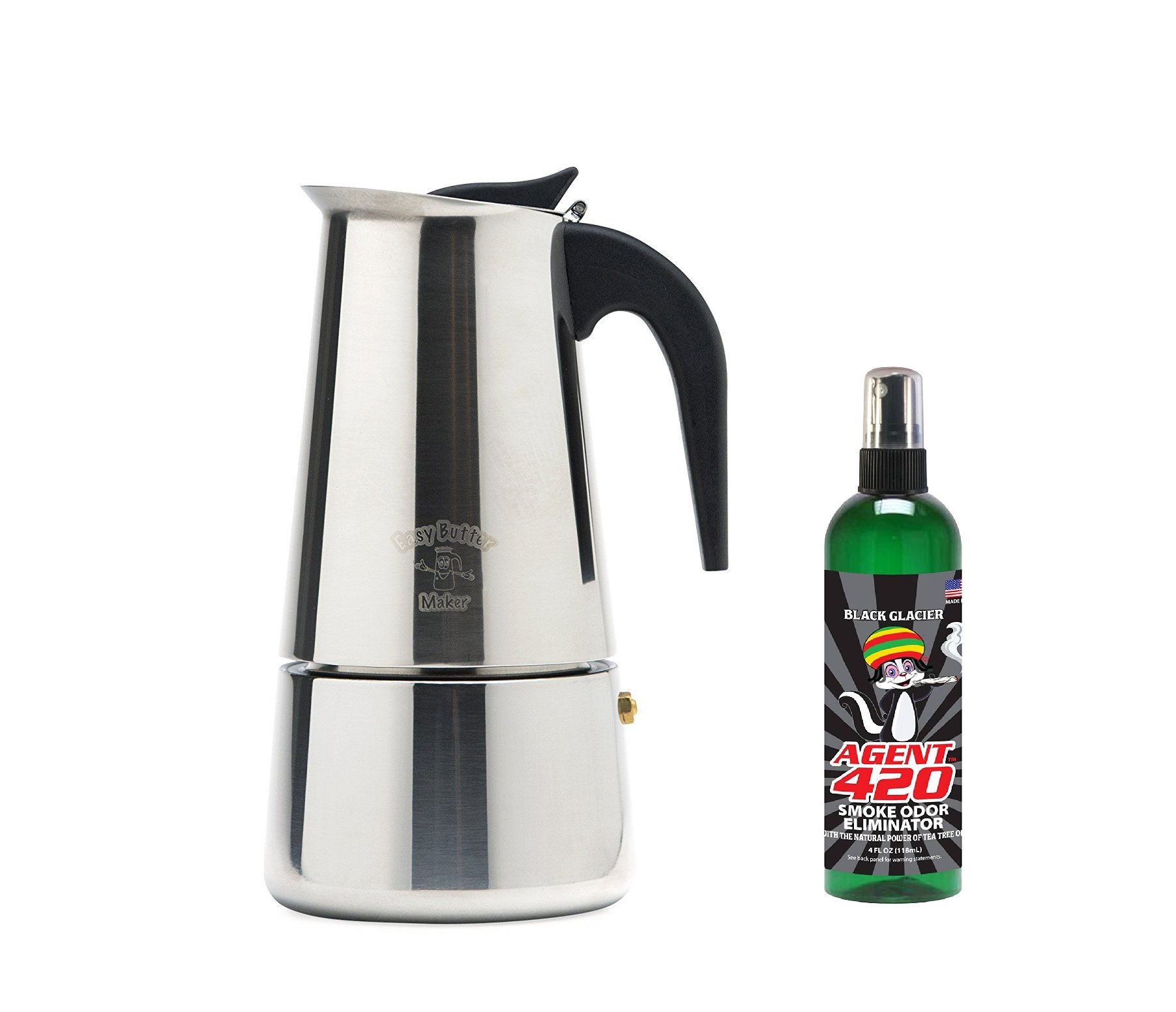 Bundle - Compound/Infused Butter Maker Machine with a BONUS 4 oz Agent 420 Smoke Odor Eliminator (2 Sticks of Butter)