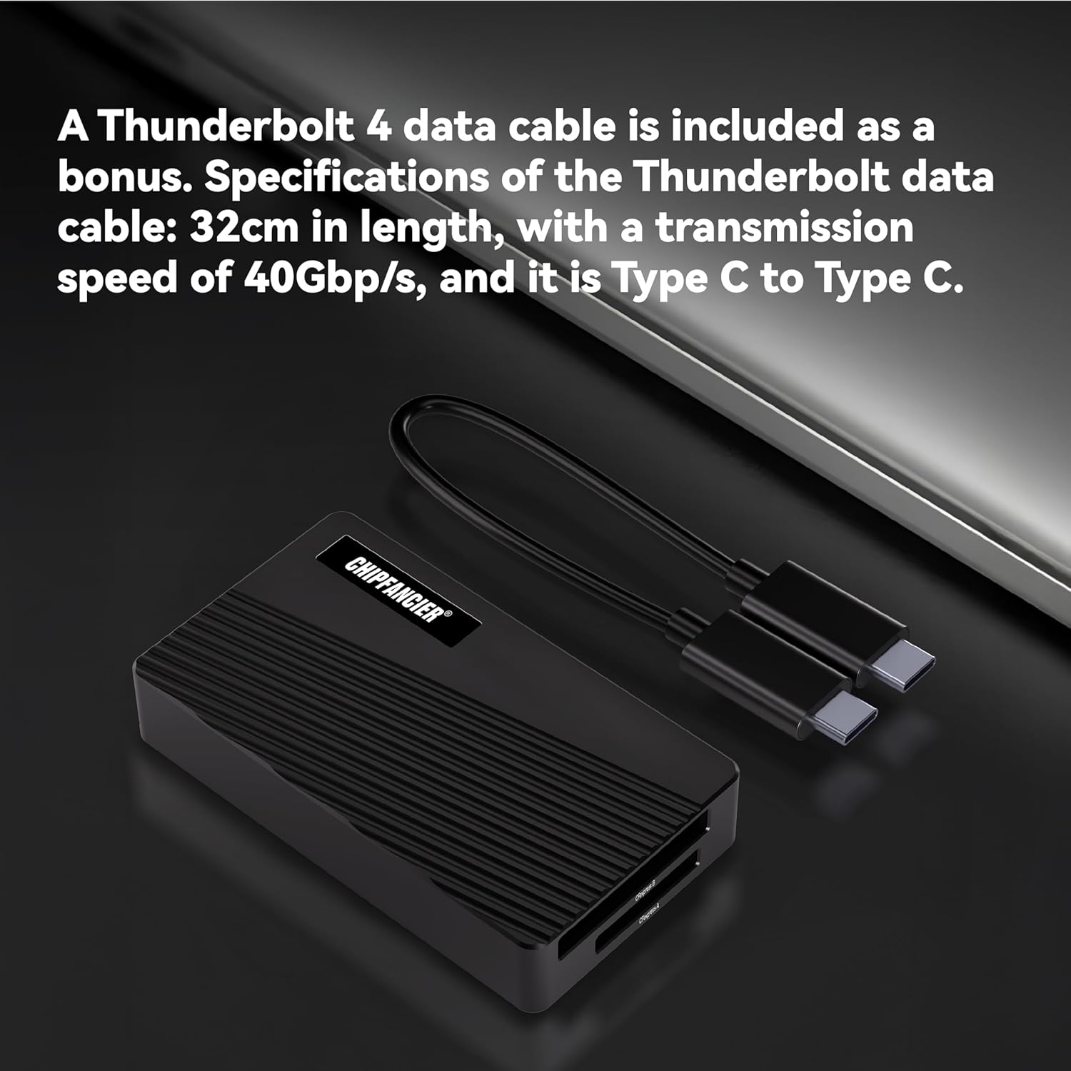 2-in-1 CFexpress Adapter Memory Card Reader CFexpress Type A and CFexpress Type B Memory Card Reader 40Gbps USB 4.0 Gen 2 Compatible with Windows/Mac/Linux/Android Black