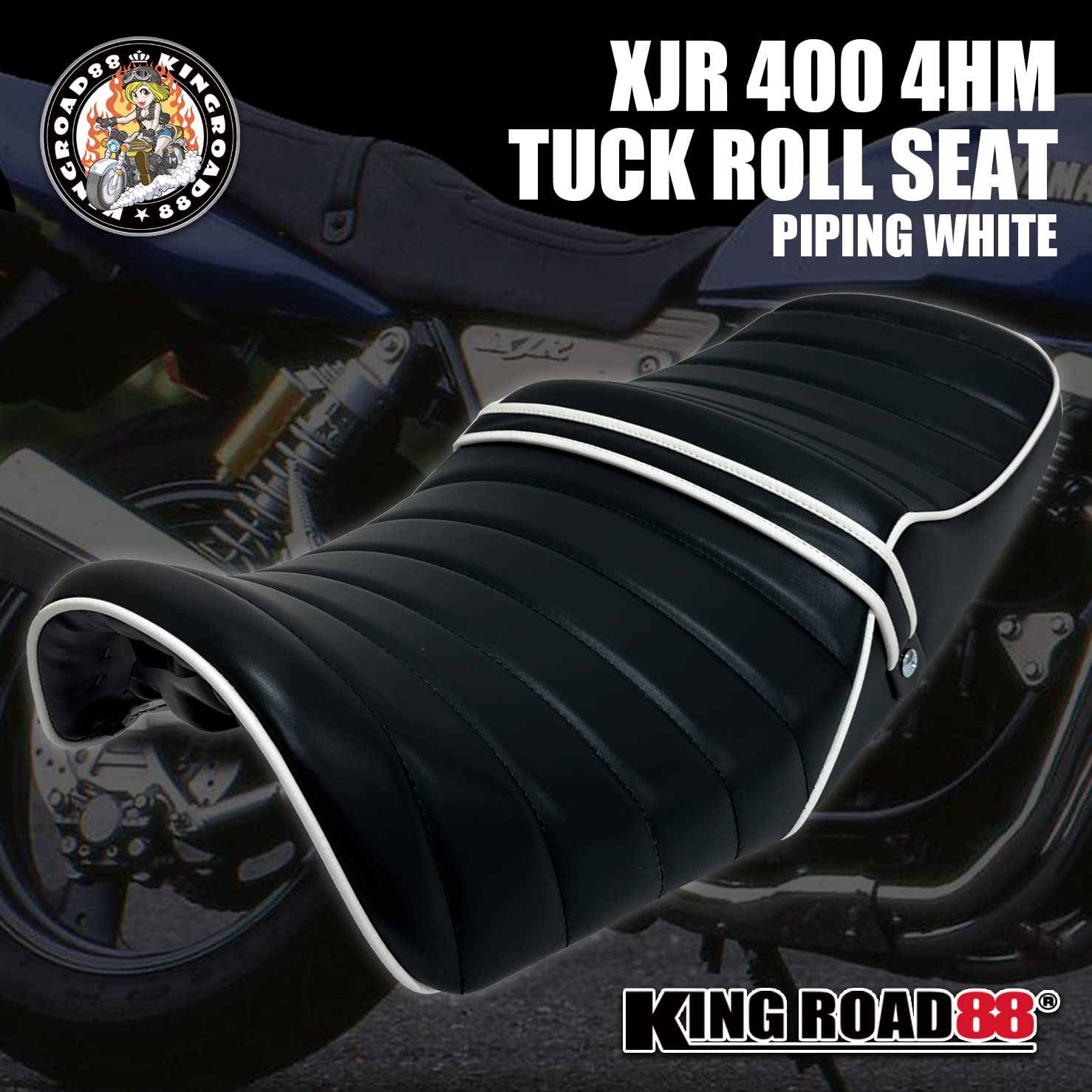 xjr400 タックロール　シート Amazon | King Road 88 ヤマハ / XJR400 / 前期 / 4HM ☆ タック