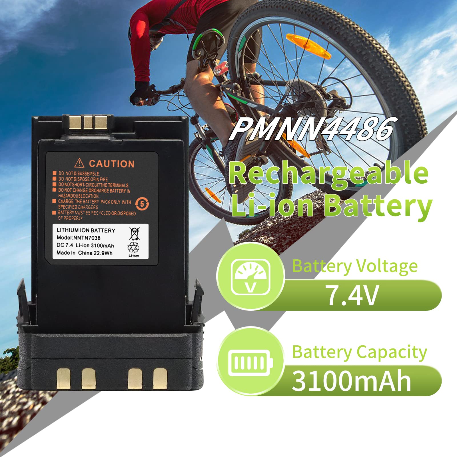 Amazon.com: NNTN8930 Battery [New Version] for Motorola APX6000