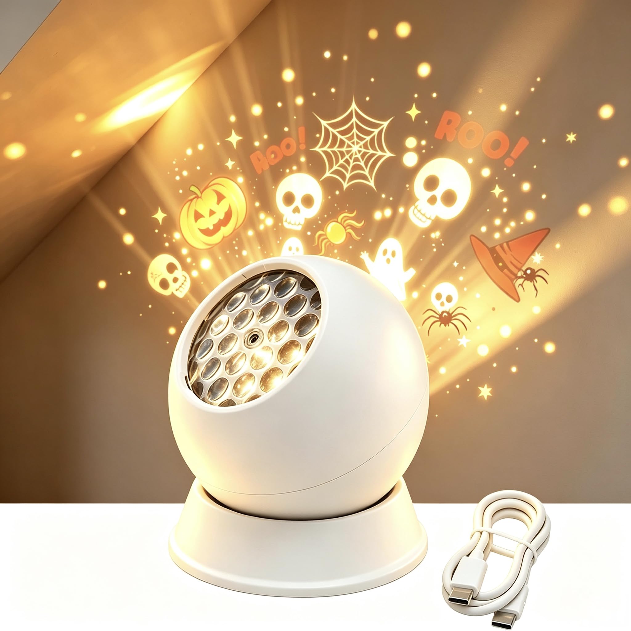 Christmas Projector Lights, Holiday Snowflake Santa Projection Lamp