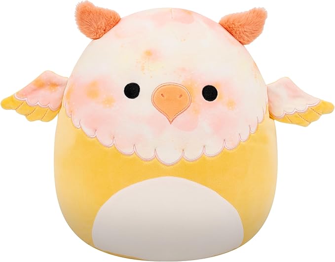 Squishmallows Original 12in Mito The Yellow Tie-Dye Griffin – Official Jazwares Plush (Medium-Sized)