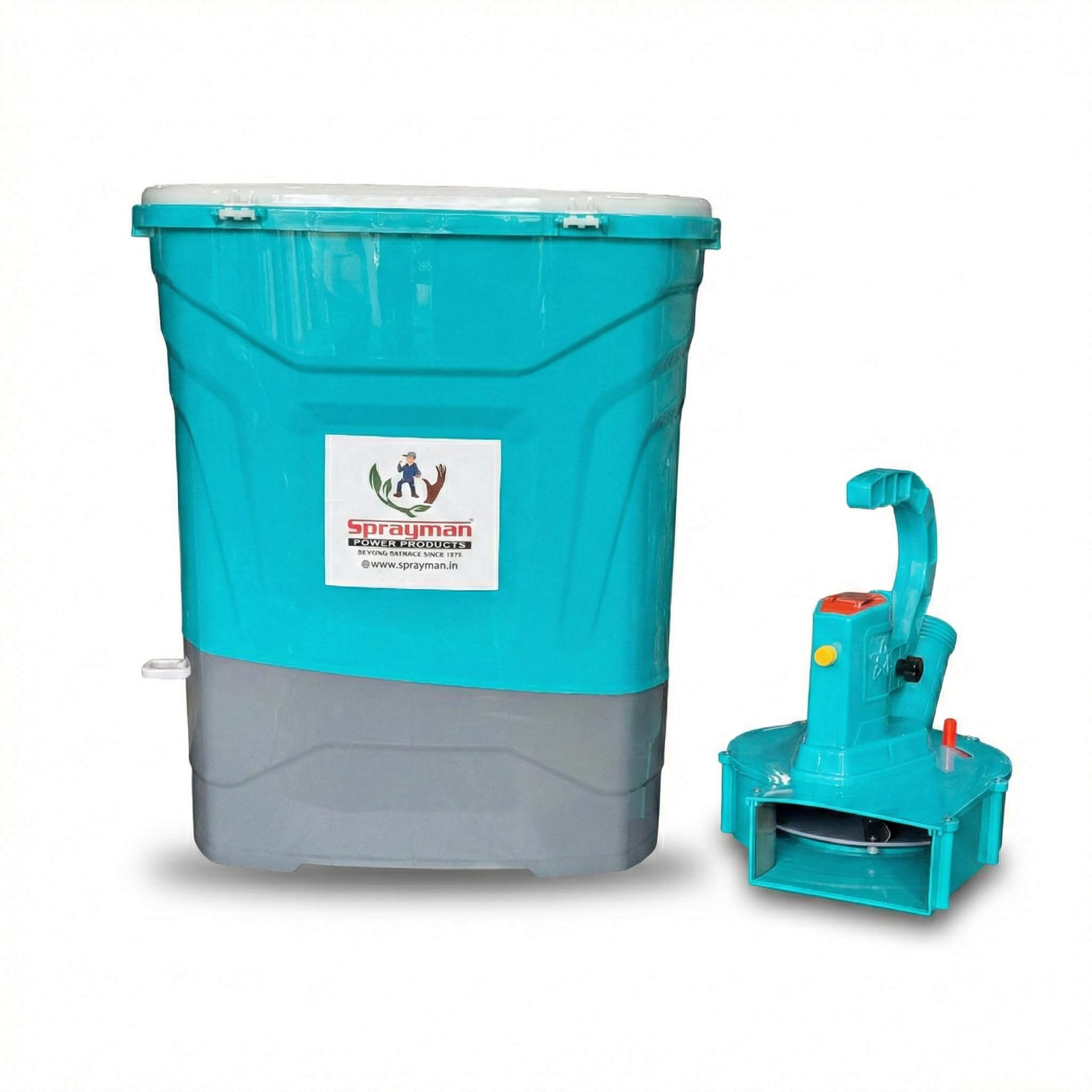 Sprayman Electric Backpack Fertilizer Spreader | 20L Capacity | Adjustable Speed & Quantity Control | Battery Operated Urea & Granule Spreader for Agriculture