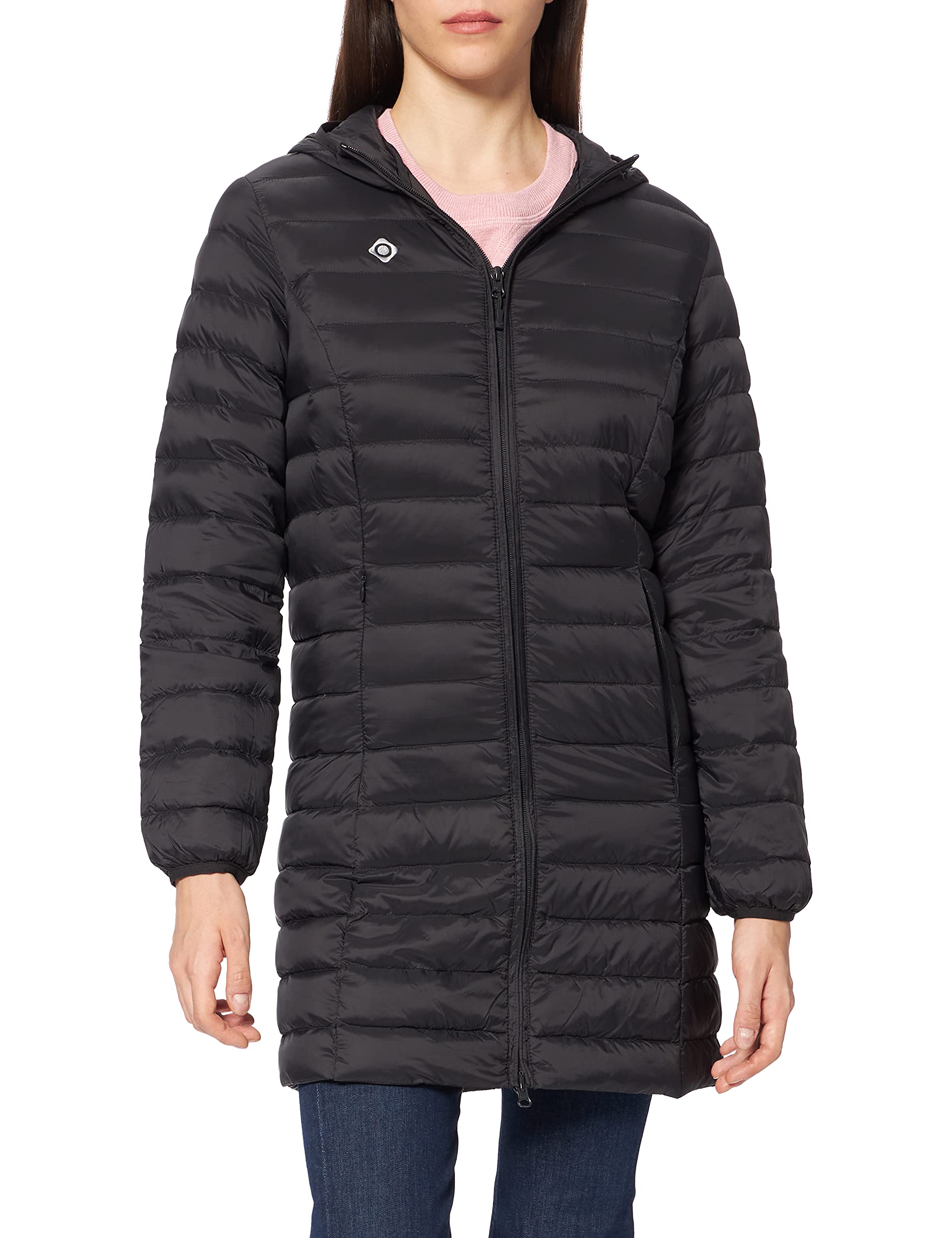 Izas Women Madeira 3/4 Down Jacket - Black, Small