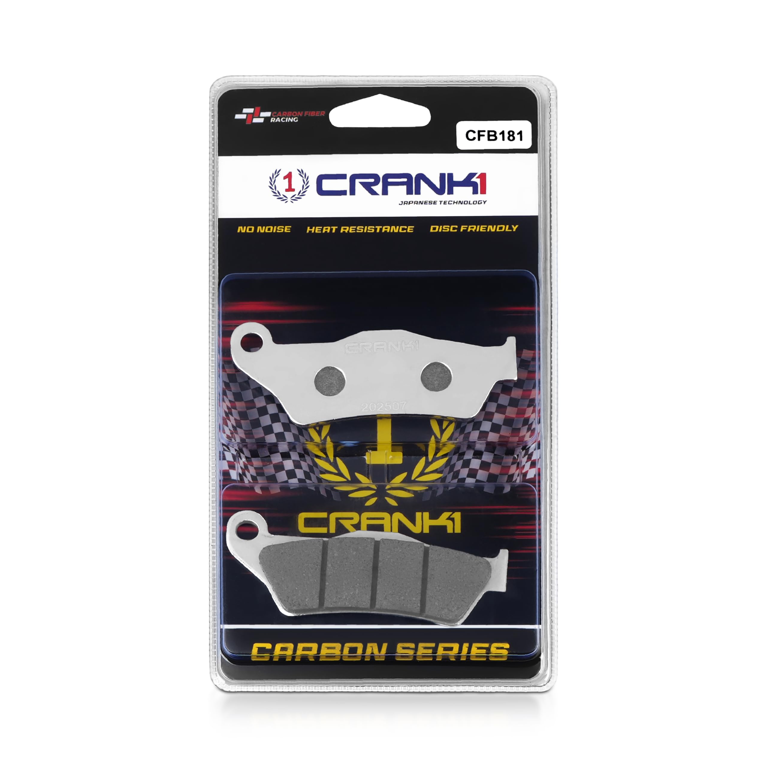 Carbon Brake Pads Compatible For Yamaha R15 V3 | Front | CFB181 | 1 Set | High Performance | Superior Stopping Power | Heat Resistant | Long Life-image-20