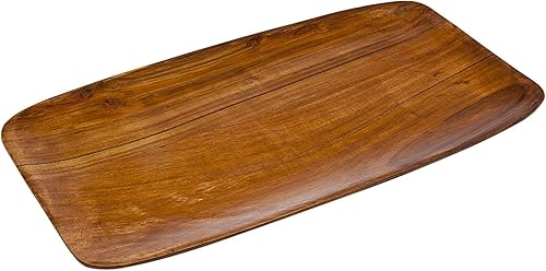 Godinger Bandeja rectangular de madera para servir, regalo perfecto para las fiestas